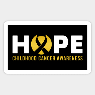 HOPE CANCER AWARENESS GOLD RIBBON Sticker